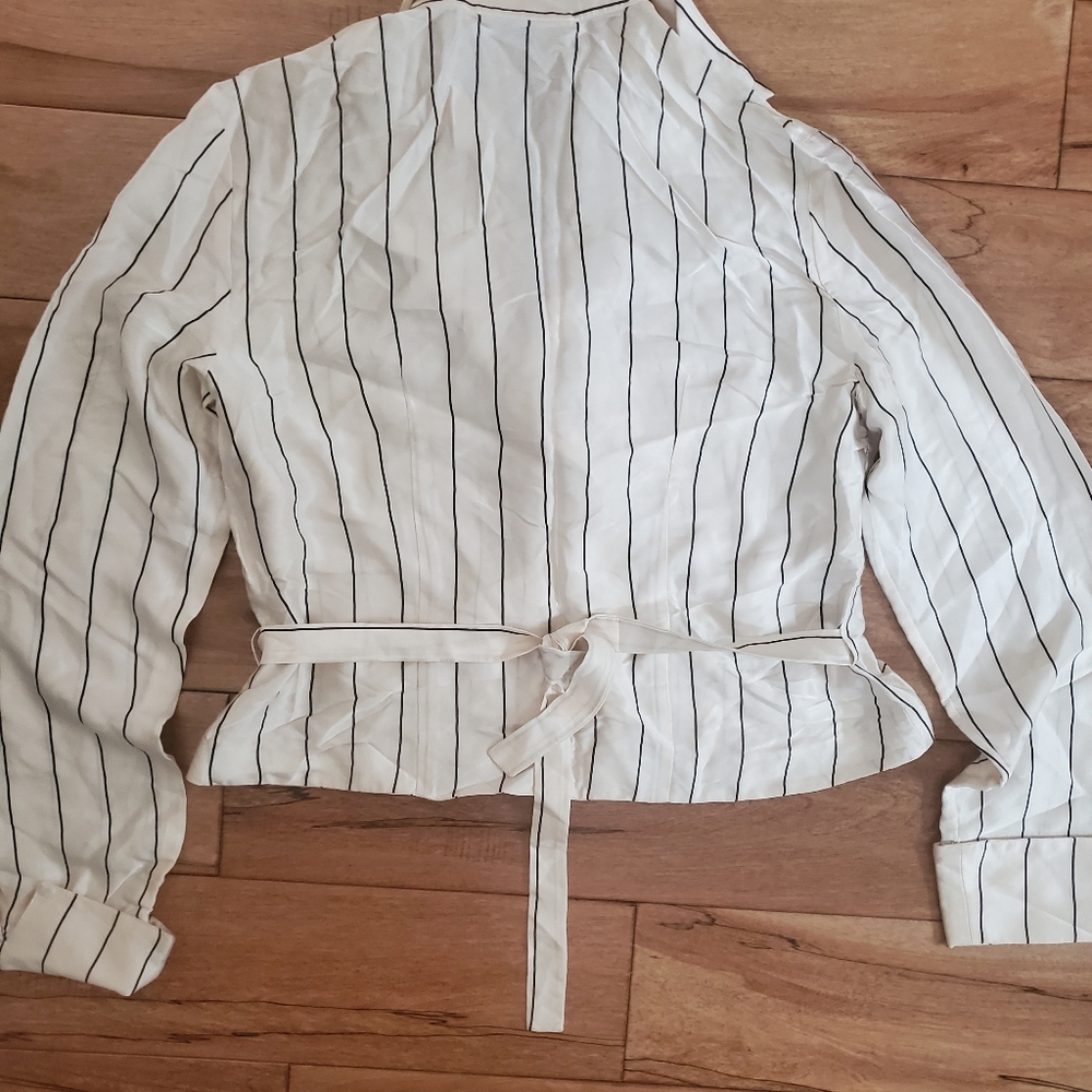 Patrick Christopher Silk 1 Buttons Up Wrap Shirt … - image 2